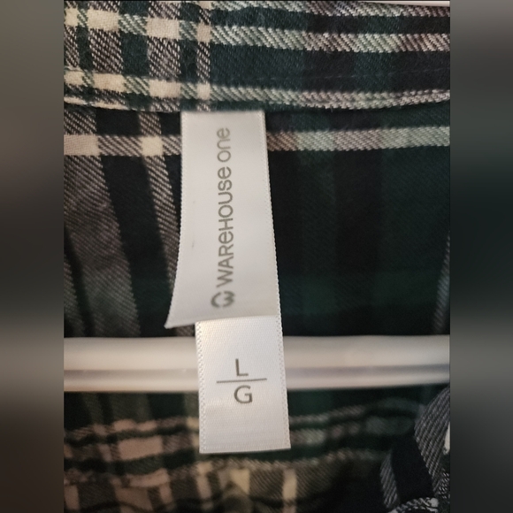 Warehouse One Women's Green Light Flannel - Picture 2 of 2